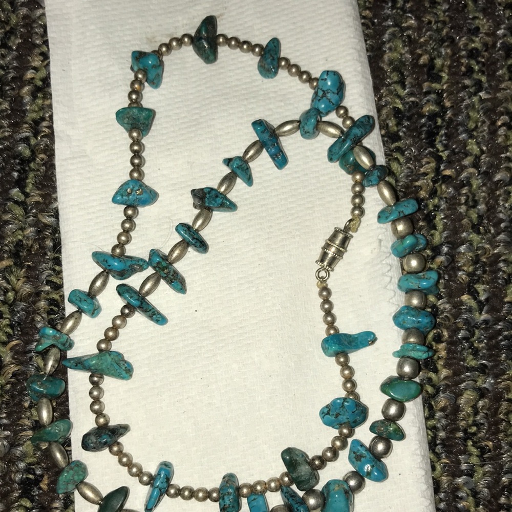 Turquoise necklace I’m not sure if it’s real turquoise or not